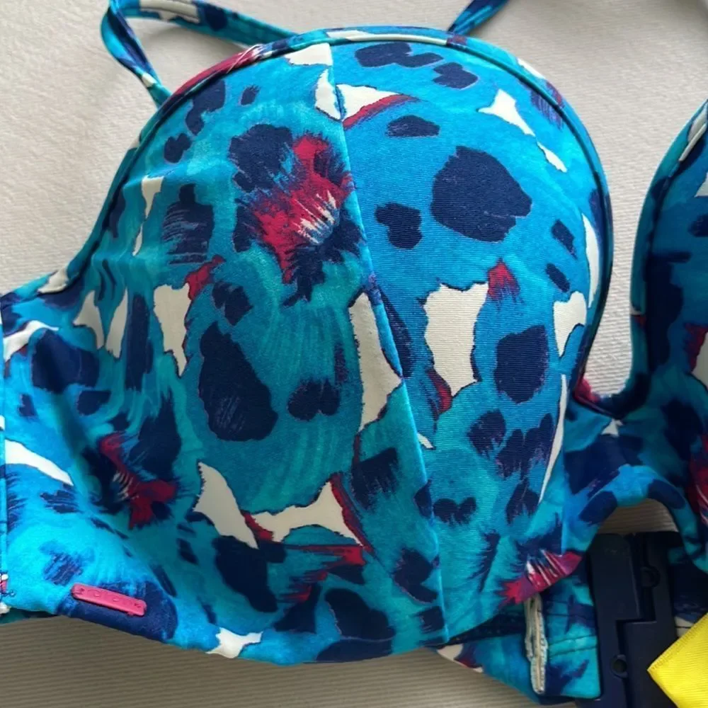 Cleo Bikini UK 10 bottoms 38D top - Picture 3 of 12